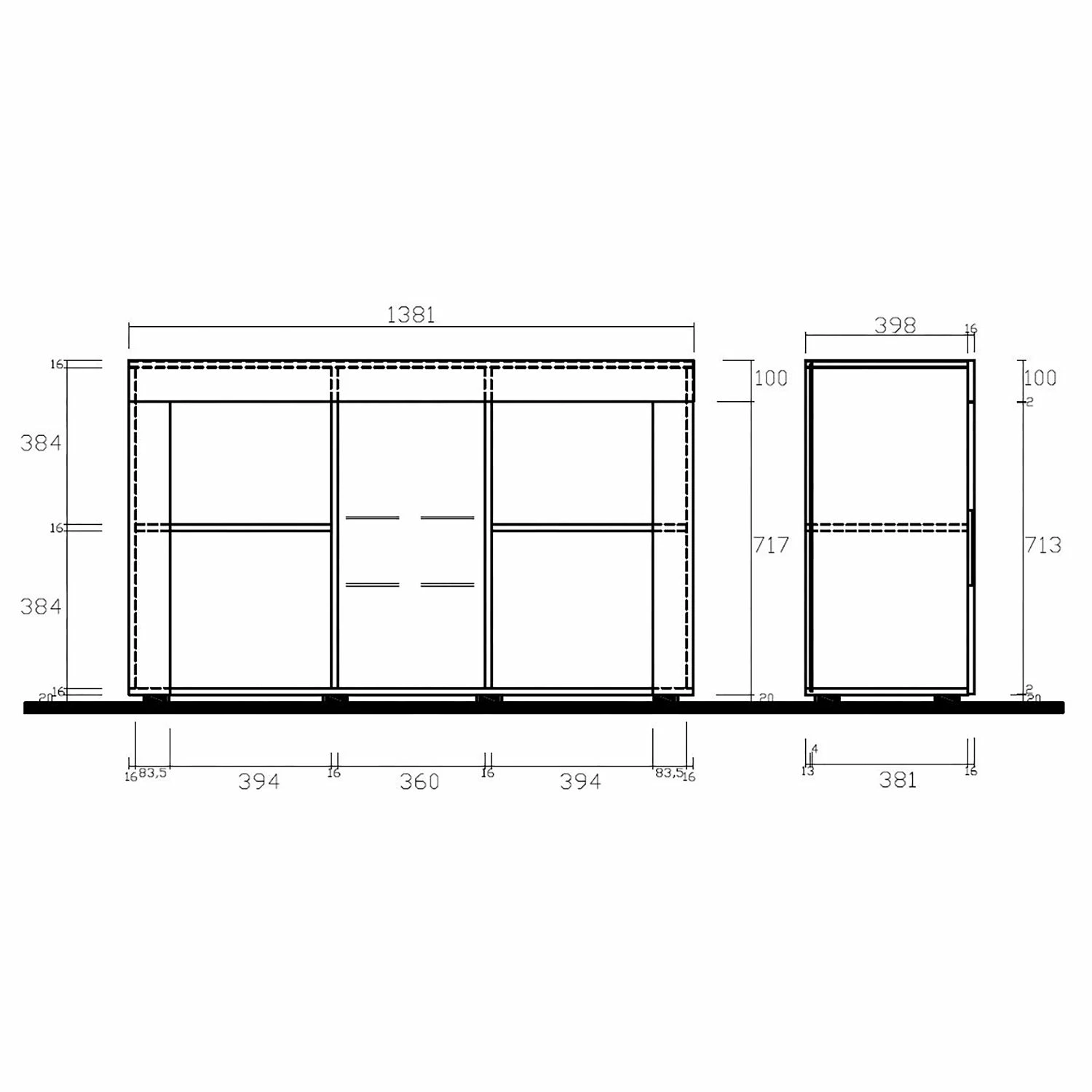 LC Spa Sideboard Easy II - Hochglanz Weiß 7 LC Spa Sideboard Easy II - Hochglanz Weiß – Bild 5
