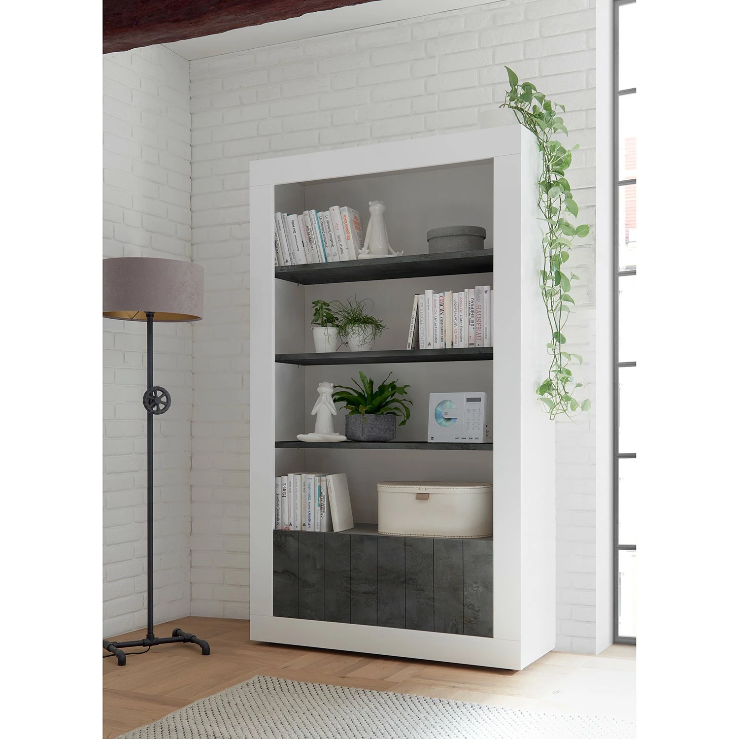 LC Spa Regal Urbino - Dunkelgrau / Weiß 4 LC Spa Regal Urbino - Dunkelgrau / Weiß – Bild 2