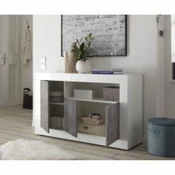 LC Spa Sideboard Urbino II - Beton Dekor / Weiß -Möbel Verkäufe 2024 1000178463 201029 09093700819 MOOD DETAILS P000000001000178463 mood