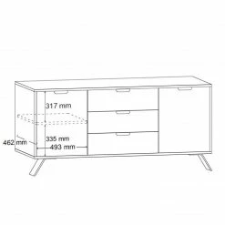 LC Spa Sideboard Palma I - Pero Dekor -Möbel Verkäufe 2024 1000178602 190703 13284700013 SKETCH GALLERYIMAGES P000000001000178602 sketch