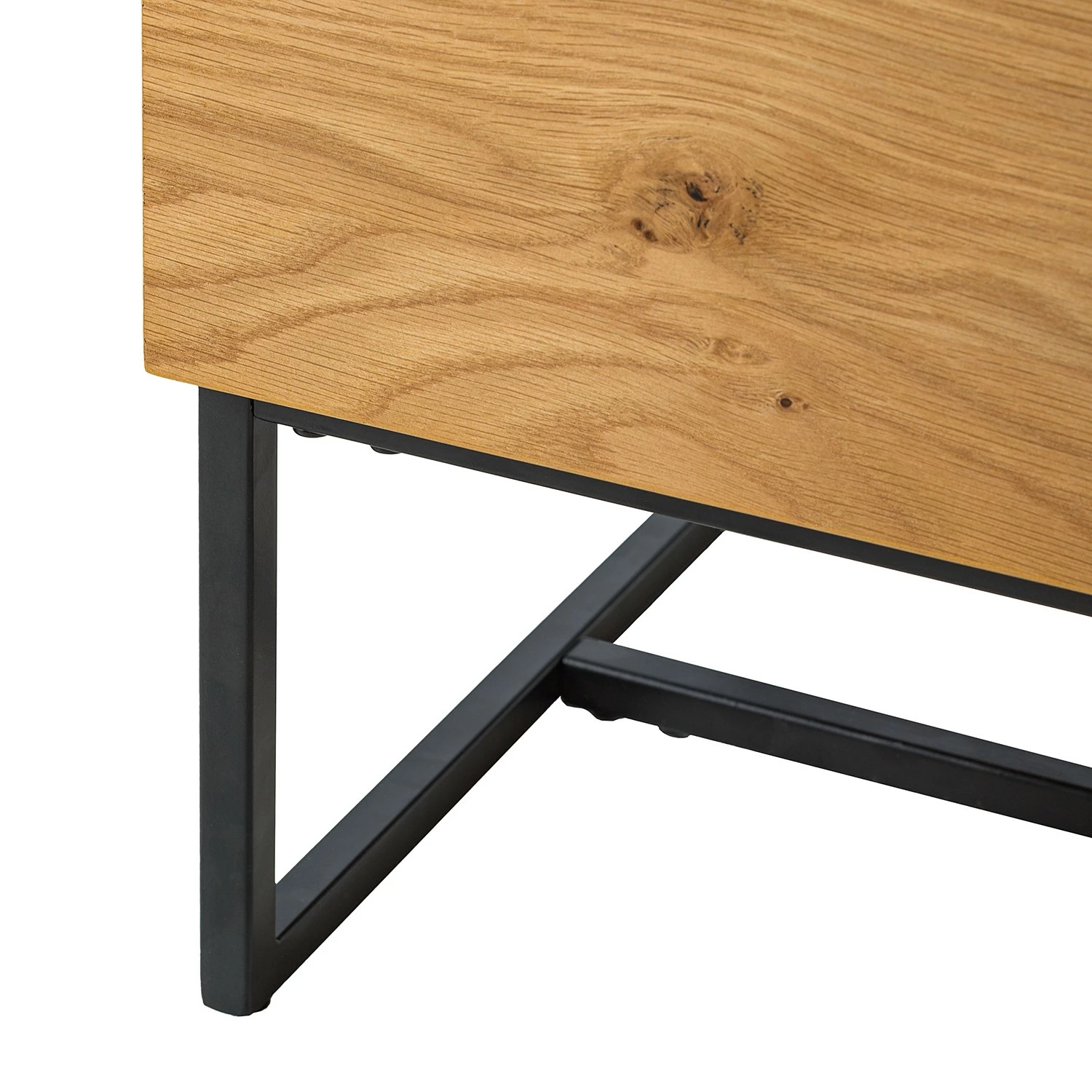 Ars Natura Sideboard Nozza II - Echtholzfurnier - Eiche / Schwarz 11 Ars Natura Sideboard Nozza II - Echtholzfurnier - Eiche / Schwarz – Bild 9