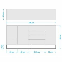 Ars Natura Sideboard Nozza I - Echtholzfurnier - Eiche / Schwarz -Möbel Verkäufe 2024 1000182824 211018 083456000520 SKETCH DETAILS P000000001000182824 sketch