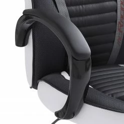Home24office Gaming Chair Emra - Kunstleder / Nylon - Weiß / Schwarz -Möbel Verkäufe 2024 1000185251 191105 08404900010 DETAILS P000000001000185251