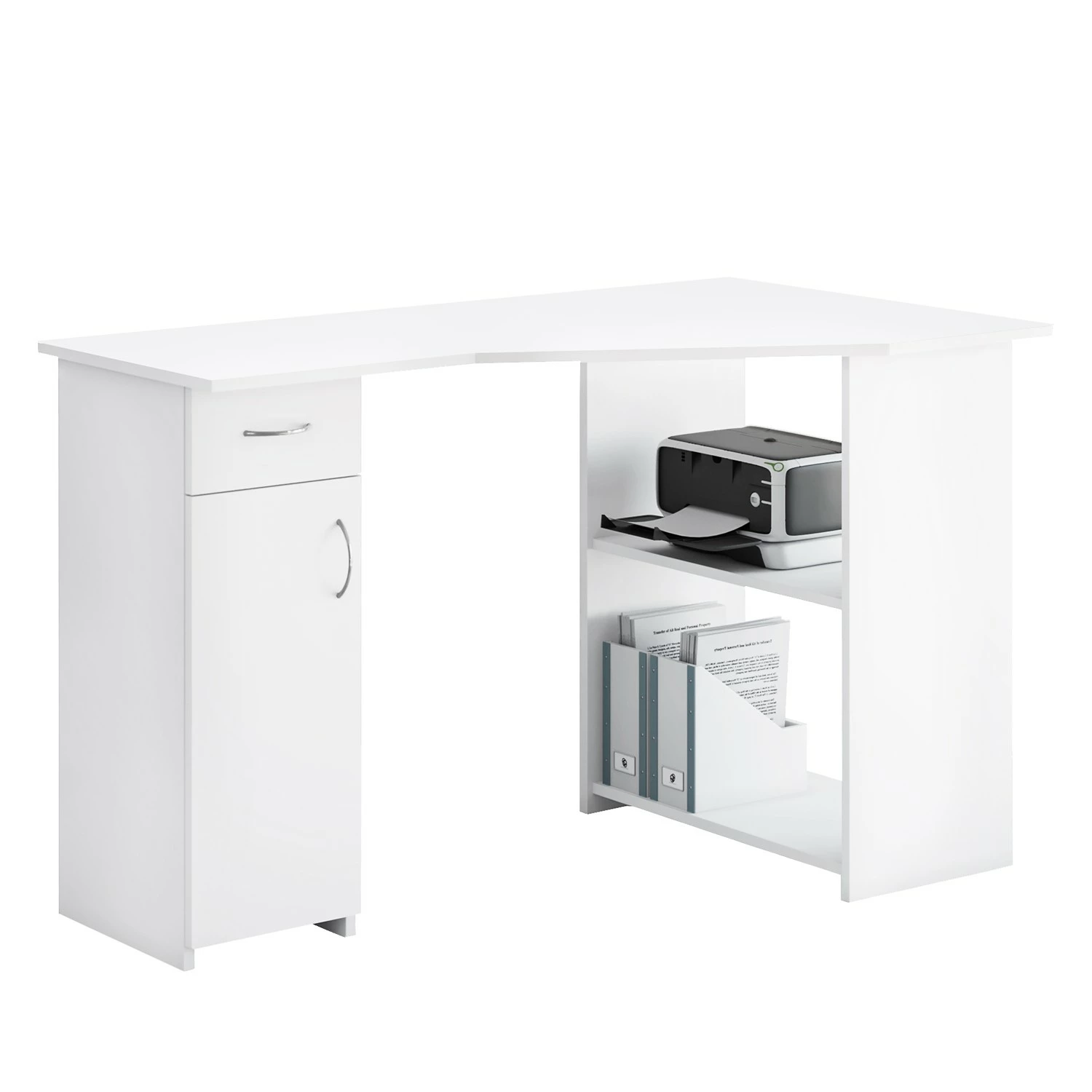 VCM Eckschreibtisch Linzia - Weiß 3 VCM Eckschreibtisch Linzia - Weiß