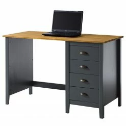 Maison Belfort Schreibtisch Rivery - Kiefer massiv - Anthrazit 19 Maison Belfort Schreibtisch Rivery - Kiefer massiv - Anthrazit -Möbel Verkäufe 2024 1000187583 200205 11113400089 DETAILS P000000001000187583