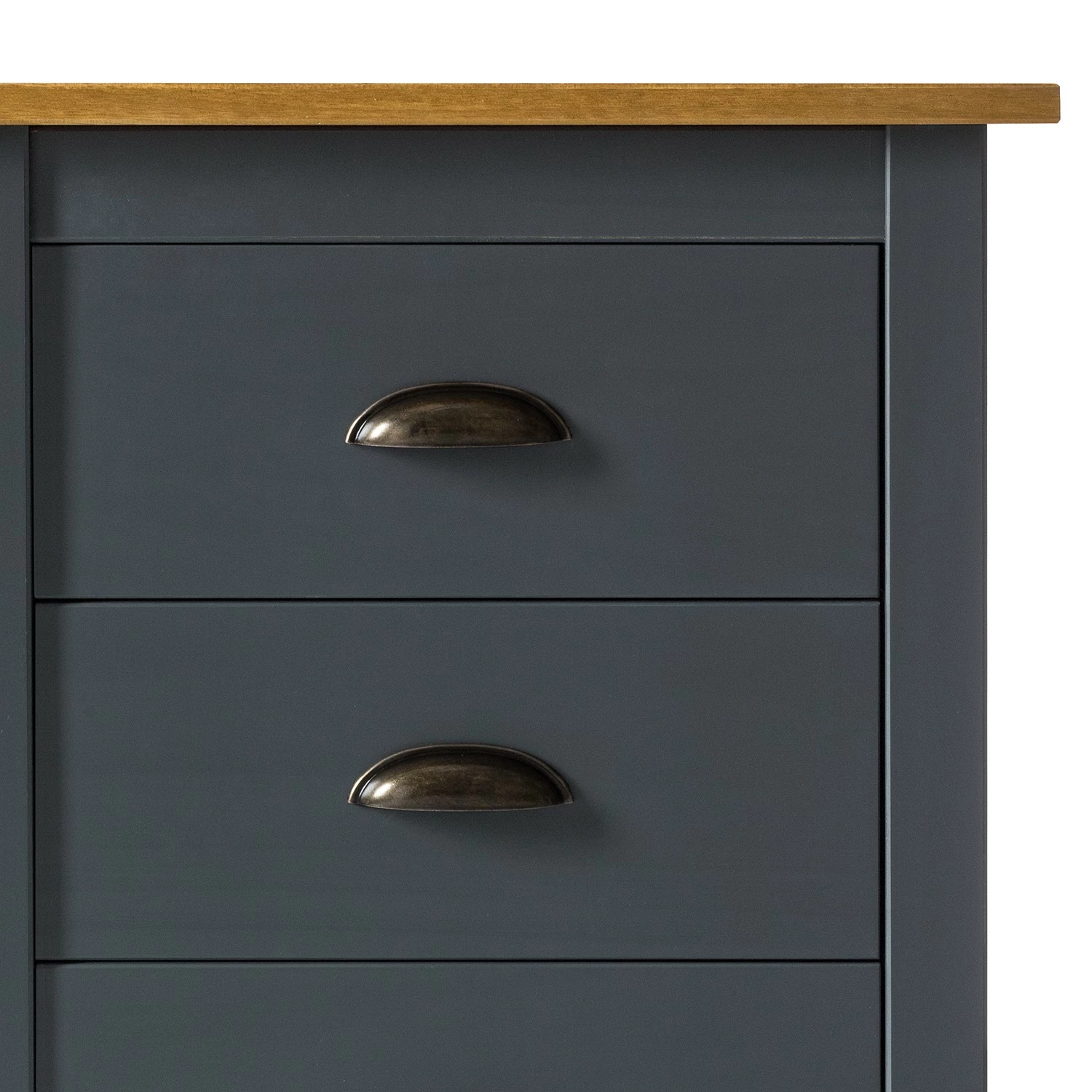 Maison Belfort Schreibtisch Rivery - Kiefer massiv - Anthrazit 17 Maison Belfort Schreibtisch Rivery - Kiefer massiv - Anthrazit – Bild 15