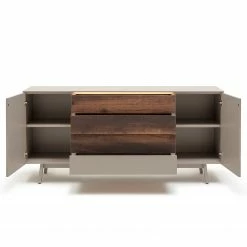 GWINNER Sideboard Misano - Saharagrau / Balkeneiche - Mit Beleuchtung -Möbel Verkäufe 2024 1000188657 190926 16594100052 DETAILS P000000001000188657