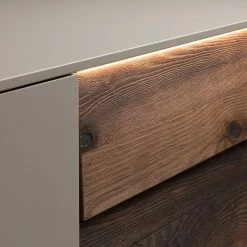 GWINNER Sideboard Misano - Saharagrau / Balkeneiche - Mit Beleuchtung -Möbel Verkäufe 2024 1000188657 190926 16594100054 DETAILS P000000001000188657