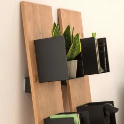 GWINNER Regal Style II - Echtholzfurnier / Metall - Eiche / Anthrazit -Möbel Verkäufe 2024 1000188717 190926 06083600007 MOOD DETAILS P000000001000188717 mood