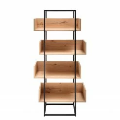 GWINNER Regal Style I - Echtholzfurnier / Metall - Eiche / Anthrazit -Möbel Verkäufe 2024 1000188718 190926 06084000013 DETAILS P000000001000188718