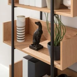 GWINNER Regal Style I - Echtholzfurnier / Metall - Eiche / Anthrazit -Möbel Verkäufe 2024 1000188718 190926 06084000014 DETAILS P000000001000188718