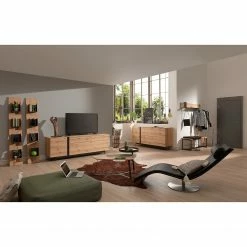 GWINNER Sideboard Style - Echtholzfurnier / Metall - Eiche / Anthrazit -Möbel Verkäufe 2024 1000188721 190926 06084900027 MOOD DETAILS P000000001000188721 mood