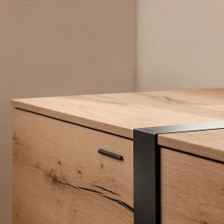 GWINNER Sideboard Style - Echtholzfurnier / Metall - Eiche / Anthrazit -Möbel Verkäufe 2024 1000188721 190926 06085100030 DETAILS P000000001000188721