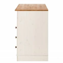 Maison Belfort Schreibtisch Lillehammer - Kiefer massiv - Kiefer Weiß / Kiefer Honig -Möbel Verkäufe 2024 1000188926 200218 06185000016 DETAILS P000000001000188926