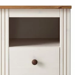 Maison Belfort Schreibtisch Lillehammer - Kiefer massiv - Kiefer Weiß / Kiefer Honig -Möbel Verkäufe 2024 1000188926 200218 06185000020 DETAILS P000000001000188926