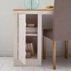 Maison Belfort Schreibtisch Lillehammer - Kiefer massiv - Kiefer Weiß / Kiefer Honig -Möbel Verkäufe 2024 1000188926 200529 12071700016 DETAILS P000000001000188926