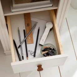 Maison Belfort Schreibtisch Lillehammer - Kiefer massiv - Kiefer Weiß / Kiefer Honig -Möbel Verkäufe 2024 1000188926 200529 13380000003 DETAILS P000000001000188926