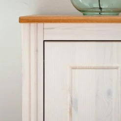 Maison Belfort Schreibtisch Lillehammer - Kiefer massiv - Kiefer Weiß / Kiefer Honig -Möbel Verkäufe 2024 1000188926 200529 13380100005 DETAILS P000000001000188926