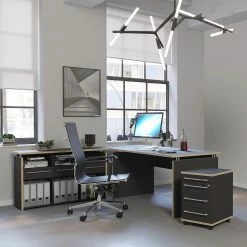 Germania Aktenregal Eugene - Anthrazit / Nussbaum Dekor -Möbel Verkäufe 2024 1000189458 191113 10262600010 MOOD DETAILS P000000001000189458 mood