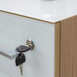 Rollcontainer Monteria - Glas - Weiß / Eiche Navarra Dekor 19 Rollcontainer Monteria - Glas - Weiß / Eiche Navarra Dekor -Möbel Verkäufe 2024 1000189529 191022 12044600035 DETAILS P000000001000189529