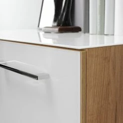 Rollcontainer Monteria - Glas - Weiß / Eiche Navarra Dekor 26 Rollcontainer Monteria - Glas - Weiß / Eiche Navarra Dekor -Möbel Verkäufe 2024 1000189529 220209 12431800045 DETAILS P000000001000189529