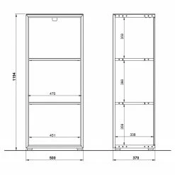 Germania Regal Monteria - Glas - Weiß / Eiche Navarra Dekor 9 Germania Regal Monteria - Glas - Weiß / Eiche Navarra Dekor -Möbel Verkäufe 2024 1000189533 191022 12044900061 SKETCH DETAILS P000000001000189533 sketch
