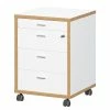 Germania Rollcontainer Svene - Weiß / Eiche Sonoma Dekor