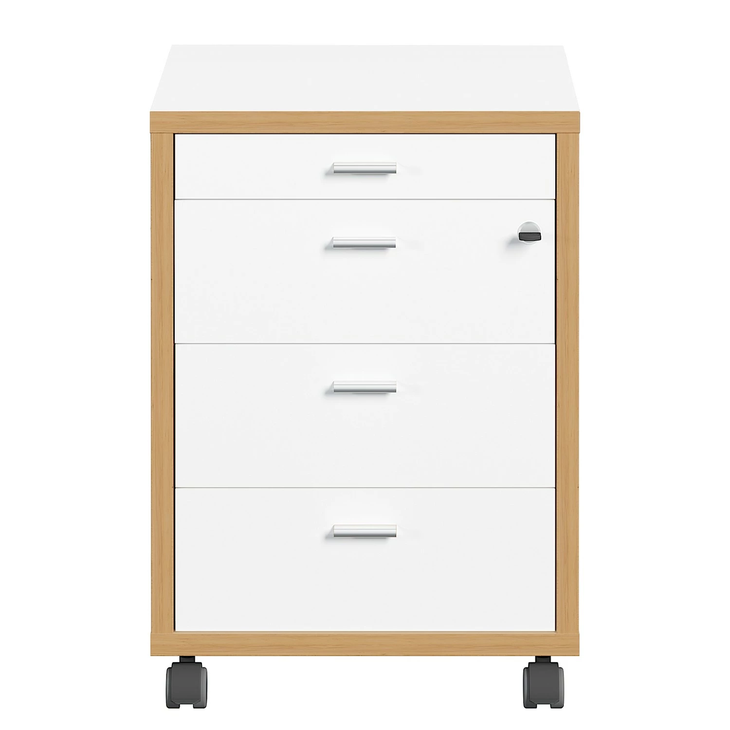 Germania Rollcontainer Svene - Weiß / Eiche Sonoma Dekor 5 Germania Rollcontainer Svene - Weiß / Eiche Sonoma Dekor – Bild 3