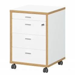 Germania Büroset Svene (2-teilig) - Weiß / Eiche Sonoma Dekor -Möbel Verkäufe 2024 1000189541 191022 12045800138 DETAILS P000000001000189541