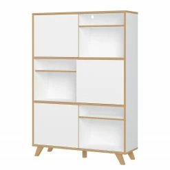 Germania Aktenschrank Svene - Weiß / Eiche Sonoma Dekor