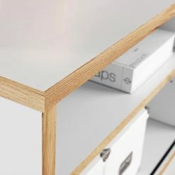 Germania Aktenschrank Svene - Weiß / Eiche Sonoma Dekor -Möbel Verkäufe 2024 1000189543 191022 12045900156 DETAILS P000000001000189543