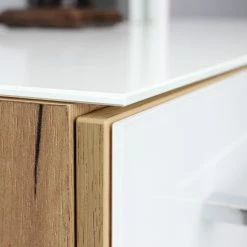 Germania Aktenschrank Monteria I - Glas - Weiß / Eiche Navarra Dekor -Möbel Verkäufe 2024 1000189544 191022 12050000163 DETAILS P000000001000189544