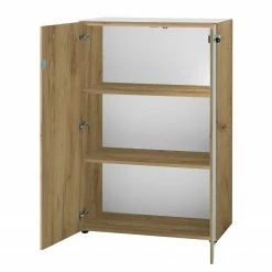 Germania Büroset Monteria V (3-teilig) - Glas - Weiß / Eiche Navarra Dekor -Möbel Verkäufe 2024 1000189547 191022 12050400194 DETAILS P000000001000189547