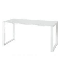 Germania Büroset Monteria I (5-teilig) - Glas - Weiß / Chrom -Möbel Verkäufe 2024 1000191067 191016 08103000015 DETAILS P000000001000191067