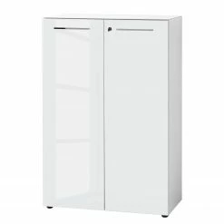 Germania Büroset Monteria I (5-teilig) - Glas - Weiß / Chrom -Möbel Verkäufe 2024 1000191067 191016 08103000017 DETAILS P000000001000191067