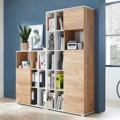 Germania Büroset Lioni IV (2-teilig) - Eiche Navarra Dekor / Weiß