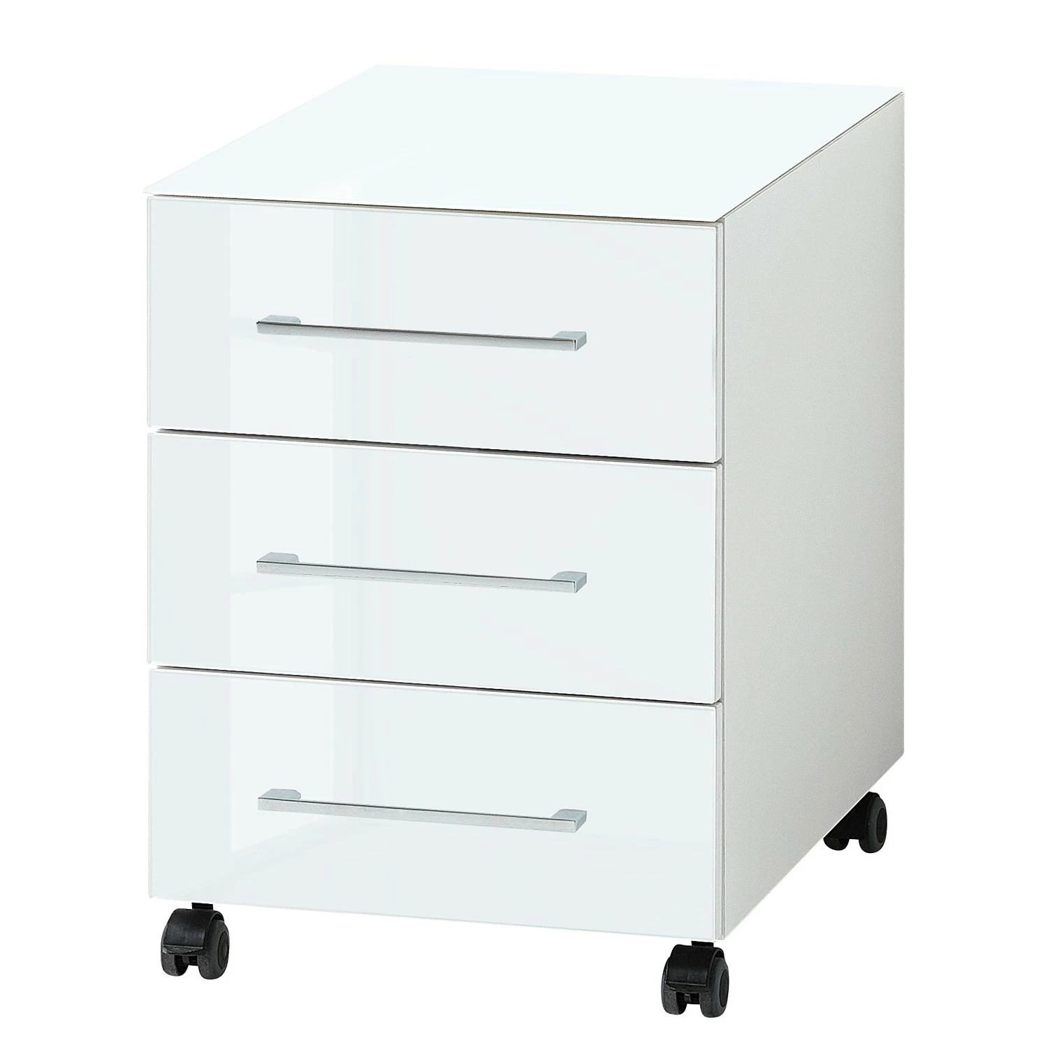 Germania Büroset Monteria II (2-teilig) - Glas - Weiß / Chrom 6 Germania Büroset Monteria II (2-teilig) - Glas - Weiß / Chrom – Bild 4