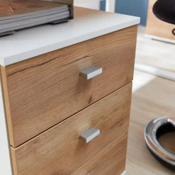 Germania Büroset Lioni II (4-teilig) - Eiche Navarra Dekor / Weiß -Möbel Verkäufe 2024 1000191071 191016 08103400058 DETAILS P000000001000191071