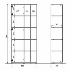 Germania Büroset Lioni I (3-teilig) - Eiche Navarra Dekor / Weiß 27 Germania Büroset Lioni I (3-teilig) - Eiche Navarra Dekor / Weiß -Möbel Verkäufe 2024 1000191082 191016 08103900100 SKETCH DETAILS P000000001000191082 sketch