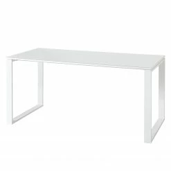 Germania Büroset Monteria V (3-teilig) - Glas - Weiß / Chrom -Möbel Verkäufe 2024 1000191084 191016 08104200126 DETAILS P000000001000191084