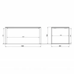 Germania Büroset Monteria V (3-teilig) - Glas - Weiß / Chrom -Möbel Verkäufe 2024 1000191084 191016 08104200129 SKETCH DETAILS P000000001000191084 sketch