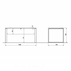 Germania Büroset Lioni V (5-teilig) - Eiche Navarra Dekor / Weiß -Möbel Verkäufe 2024 1000191085 191016 08104400144 SKETCH DETAILS P000000001000191085 sketch