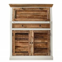 Maison Belfort Sekretär Newhaven - Mango massiv - Weiß / Mango -Möbel Verkäufe 2024 1000191281 200511 14134900011 DETAILS P000000001000191281