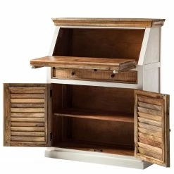 Maison Belfort Sekretär Newhaven - Mango massiv - Weiß / Mango -Möbel Verkäufe 2024 1000191281 200511 14135000013 DETAILS P000000001000191281