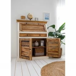 Maison Belfort Sekretär Newhaven - Mango massiv - Weiß / Mango -Möbel Verkäufe 2024 1000191281 200630 09234400009 MOOD DETAILS P000000001000191281 mood