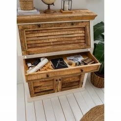 Maison Belfort Sekretär Newhaven - Mango massiv - Weiß / Mango -Möbel Verkäufe 2024 1000191281 200630 09234500010 MOOD DETAILS P000000001000191281 mood