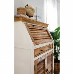 Maison Belfort Sekretär Newhaven - Mango massiv - Weiß / Mango -Möbel Verkäufe 2024 1000191281 200630 09234600011 MOOD DETAILS P000000001000191281 mood