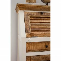 Maison Belfort Sekretär Newhaven - Mango massiv - Weiß / Mango -Möbel Verkäufe 2024 1000191281 200630 09234900013 MOOD DETAILS P000000001000191281 mood