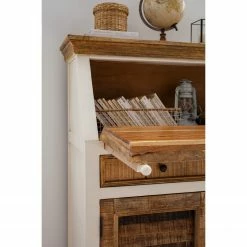 Maison Belfort Sekretär Newhaven - Mango massiv - Weiß / Mango -Möbel Verkäufe 2024 1000191281 200630 09235100015 MOOD DETAILS P000000001000191281 mood