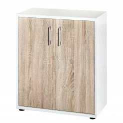 Furnitive Aktenschrank Lezan III - Eiche Sonoma Dekor / Weiß